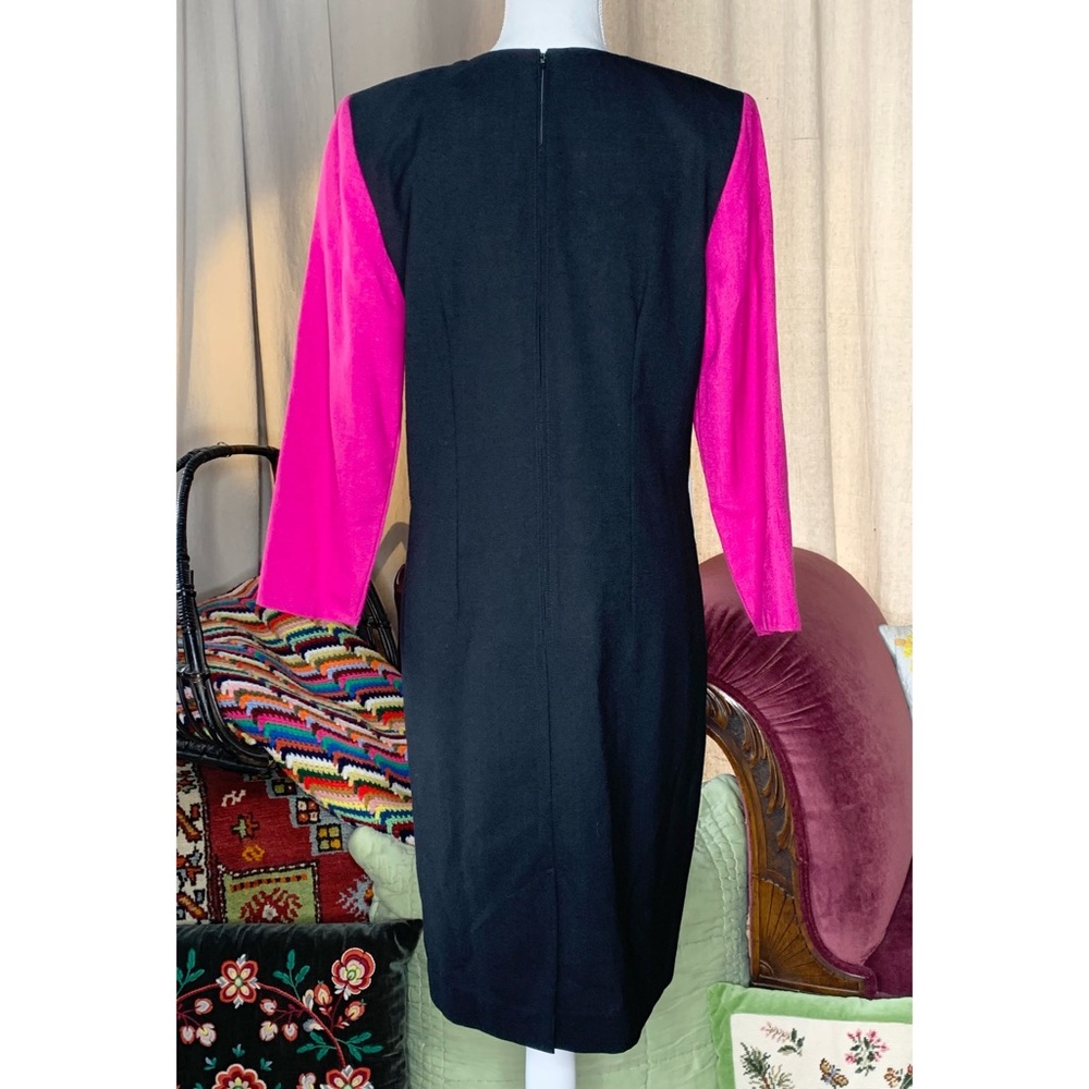 80s Color Block Dress - Picture 3 of 7